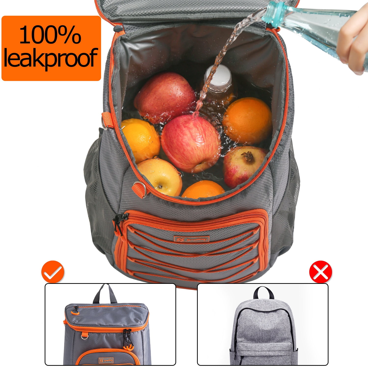 Sougayilang Backpack Cooler 25/30 Can Large Capacity Soft Sided Cooler Bag