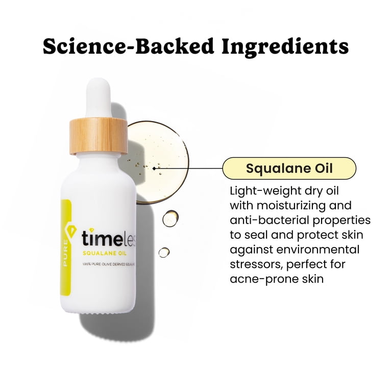 Timeless Skin Care Squalane Oil 100% Pure, Plant-Based photo 2