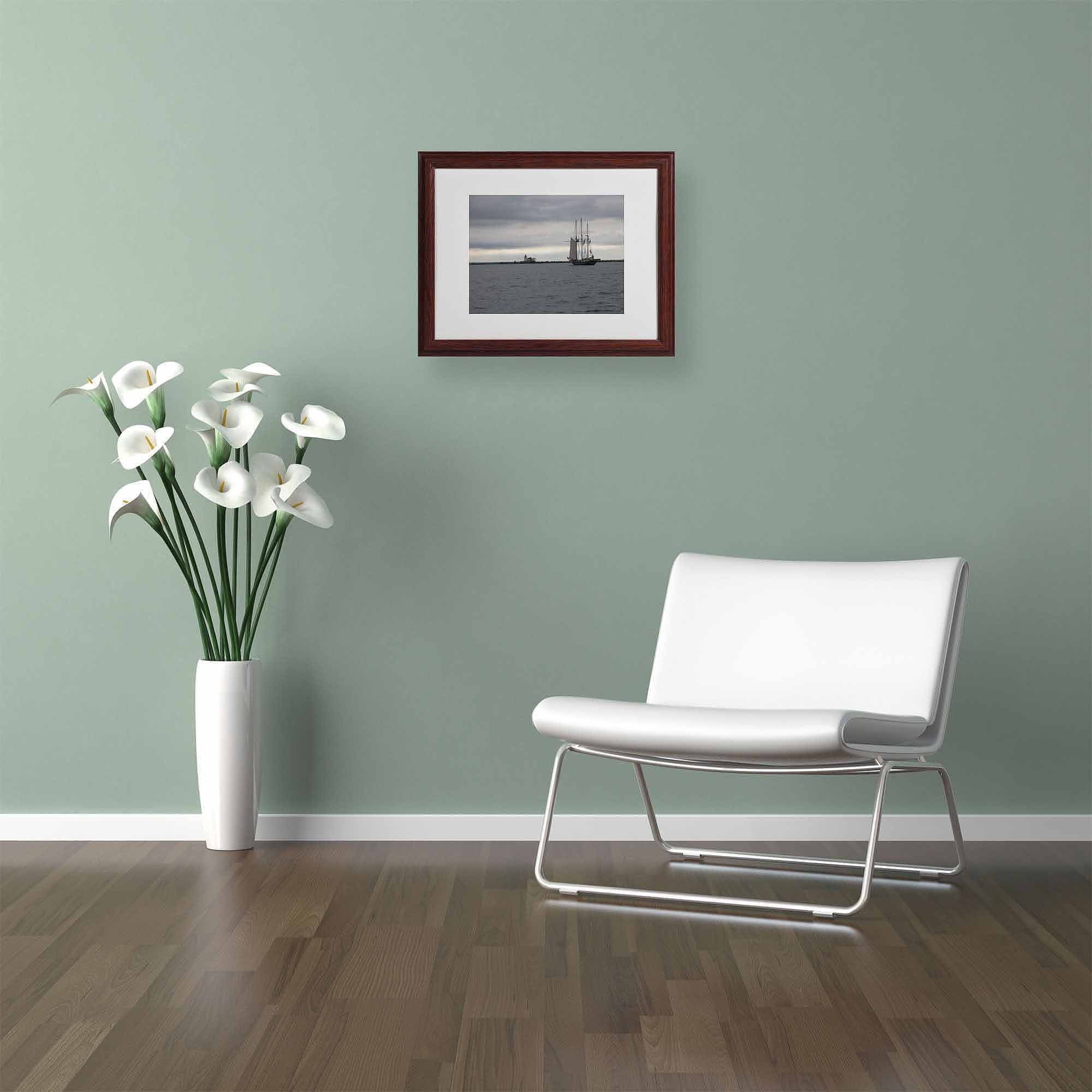 Trademark Fine Art "Breaking Boundary" Canvas Art by Monica Fleet, Wood Frame