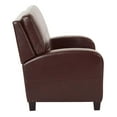 thumbnail image 6 of OSP Home Furnishings Wellington Recliner in Pewter Bonded Leather with Antique Bronze Nail heads and Dark Espresso Legs, 6 of 11