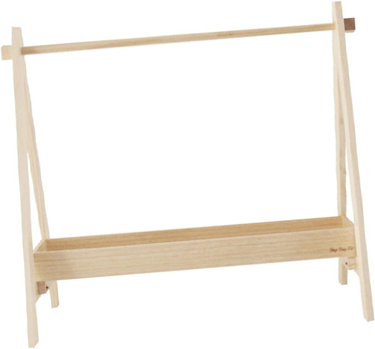 Pet Clothes Rack, Hanging Clothes Garment Racks Freestanding Simple Multifunctional Wood