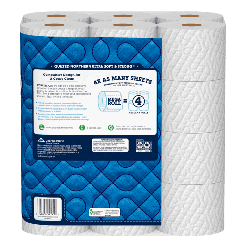 Lavex Select Little Big Roll 420' 2-Ply Toilet Tissue Roll with 5 Diameter  - 24/Case