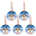 thumbnail image 1 of Fiudx Adorno para Árbol de Navidad, Diseño Único de Colgante de 2022, Recuerdo Navideño Memorable, Regalo Divertido para Familiares y Amigos, Temática de Muérdago y Presente, Juego de 5 Piezas, Mater, 1 of 6