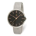 thumbnail image 1 of Finest Gold Charles Hubert Ladies Stainless Steel Black Dial Watch, 1 of 1