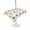 White, variant on Outdoor Tablecloth with Umbrella Hole for Patio/Picnic/Party/Camping, Spring Bees Waterproof Table Cloth Rectangle Table Cover Washable, Cartoon Funny Animals Flowers Leaves Stripes (54"x 80")