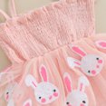 thumbnail image 7 of Bagilaanoe Newborn Easter Outfits Baby Girl Rompers Dress Print Sleeveless Bodysuits + Headband 3M 6M 12M 18M 24M Infant Tulle Patchwork A-line Dresses, 7 of 7