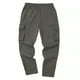 thumbnail image 5 of Pantalones de trabajo para hombre, holgados, de alta elasticidad, con múltiples bolsillos y pierna recta, largos y largos., 5 of 5
