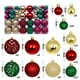 thumbnail image 2 of Hot6sl Liquidación de Ahorros de Verano 100 Bolas Navideñas de Color, 3-6 Cm, Bolas de Esqueleto Mate, Juego de Decoraciones Navideñas, 2 of 6