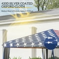 thumbnail image 4 of Outsunny 10' x 10' Heavy Duty Pop Up Canopy with Removable Mesh Sidewall Netting, Outdoor Party Event with Storage Bag, American Flag, 4 of 9