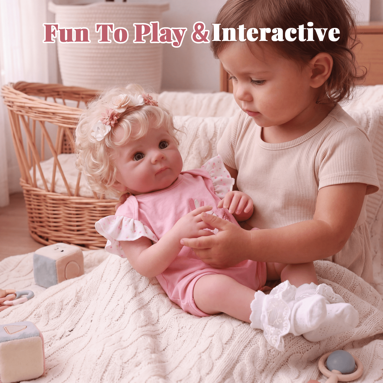 RSG Lifelike Reborn Baby Dolls 17 inch Baby Dolls Full Body Cloth Real Life Baby Dolls with Gift Box for Kids Age 3+