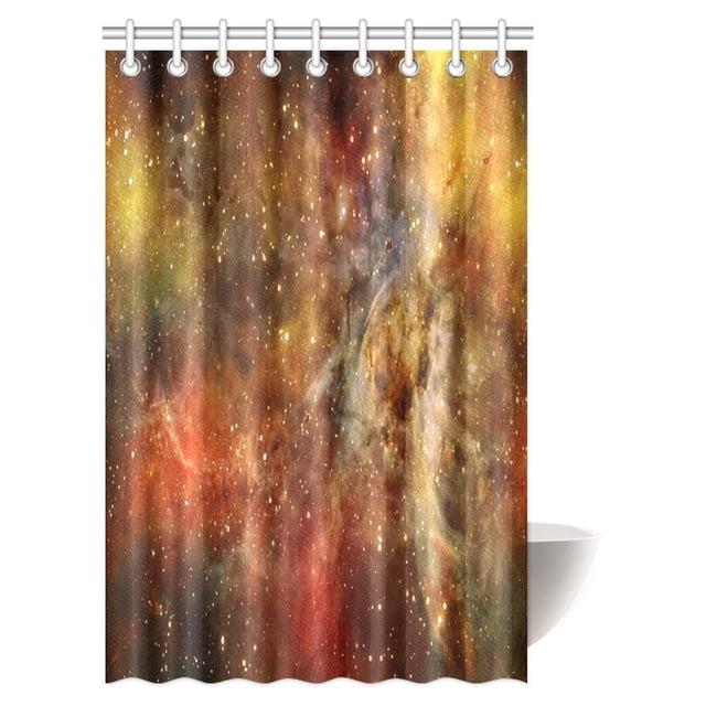 Cortina de Ducha ABPHQTO Espacial Nebulosa de Nube de Gas mágico 120x180 cm