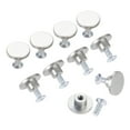 thumbnail image 3 of 10 unids Perillas redondas Mini Manijas Botón Pulls Silver 12 * 5mm W / Tornillos Cabina de Cocina Cabina de Caja Muebles Armario Diseño Simple, 3 of 6