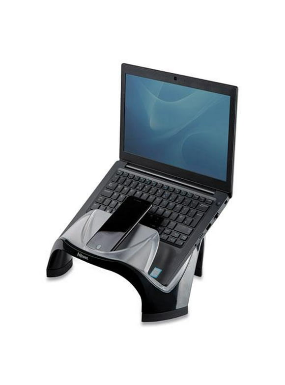 Fellowes Laptop Riser with USB Connection, 13 1/8 x 10 5/8 x 7 1/2, Black/Clear -FEL8020201
