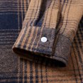 thumbnail image 5 of WRKEKC Plaid Shirt Men Long Sleeve Button-Down Flannel Shirts Casual Turn-Down Collar Loose Fit Daily Tops, 5 of 9