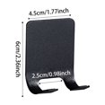 thumbnail image 3 of Self A D Hesive Hooks Water Proof Ra Zor Holder in Inside Shower 4 Pack Metal Heavy Duty Utility Storage Hook.Towel. Loofah Holder for Wall.Hanger Hooks for Bathroom, 3 of 5