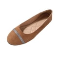 thumbnail image 1 of Loafers for Women with Rhinestone Stripe, Slip-On Flat Shoes with Soft Sole and Cushioned Insole for Casual Wear, Office Commute, and Semi-Formal Events, 1 of 9