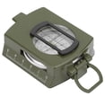 thumbnail image 3 of BIMZUC Multifunctional Foldable Compass, Aluminium Alloy Luminous Navigation Tool with Coordinate Ruler and Amplifier for Hiking Backpacking, Army Green, 3 of 9