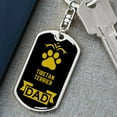 thumbnail image 6 of Tibetan Terrier Keychain Stainless Steel or 18k Gold, 6 of 10
