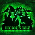 thumbnail image 3 of Handmadetneonsign Disc Golf Metal Wall Art Light, Disc Golf Player Metal Sign Wall Decor, Sport Metal Decor, 3 of 5