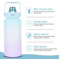 thumbnail image 4 of Hydration Bottle Portable Water Bottle Outdoor Pp Silicone with Handle 1Pack, 4 of 4