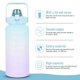 thumbnail image 4 of Hydration Bottle Portable Water Bottle Outdoor Pp Silicone with Handle 1Pack, 4 of 4