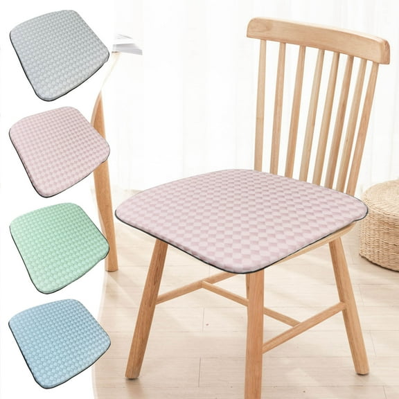 Limited Time OfferThickened Dining Chair Cushions, Office Chair Cushions, Memory Foam, Back Support, for Home Office, Comfortable Seating, Ergonomic Design, Vsgery,1*cushion|polyester,Blue