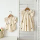 thumbnail image 2 of Vestido volador de encaje de estilo coreano para niña, vestidos de princesa florales bordados, mono encantador para bebé, trajes para hermana, 2 of 6