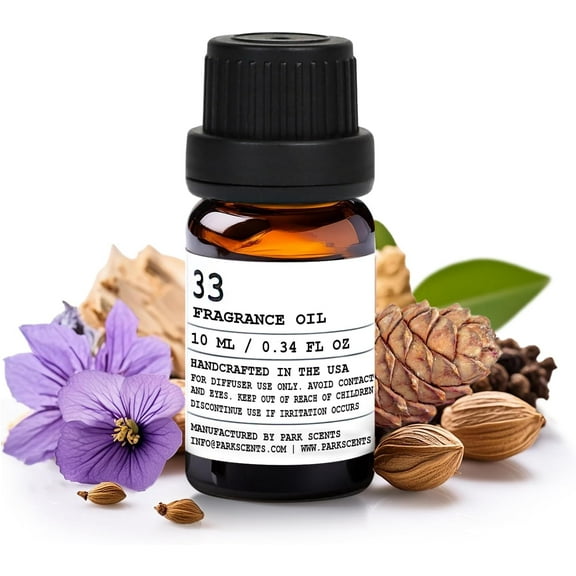 Park Scents 33 Diffuser Oil Luxury SANTAL Smell Super Accurate Like the Original | 10 ml. Glass Bottle