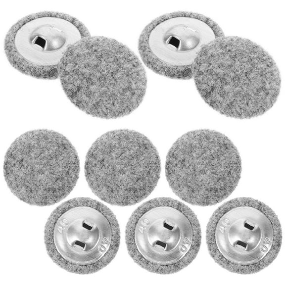 LEORX 10Pcs Decorative Buttons Metal Round for Coats and Suits in 1In