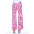 thumbnail image 1 of White Mark Printed Palazzo Pants, 92-Pink Paisley - Large, 1 of 1