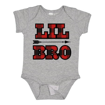

Inktastic Brother Buffalo Plaid Lil Bro Boys Baby Bodysuit