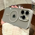 thumbnail image 2 of Luxury Wireless Charge For Magsafe Transparent Case For iPhone 16 15 14 13 11 12 Pro Max Plus Mini Magnetic Bumper Cases Cover Red For iPhone 11Pro Max, 2 of 6