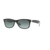 Ray-Ban RB2132 NEW WAYFARER 630971 55M Matte Black On Opal Ice/Grey Dark Grey Gradient Sunglasses For Men For Women