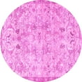 thumbnail image 1 of Ahgly Company Indoor Round Persian Pink Traditional Area Rugs, 3' Round, 1 of 4