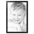 thumbnail image 2 of ArtToFrames 26" x 40" Honors Black with Silver Picture Frame, 26x40 inch Black Wood Poster Frame (WOM-5157), 2 of 7