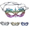 thumbnail image 1 of Máscara de mujer Máscara veneciana de encaje para disfraces de fiesta Fiestas de baile （4PCS）, 1 of 4