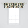 thumbnail image 2 of Ambesonne Hibiscus Window Valance, Tropical Flowers Monstera, 54" X 12", Multicolor, 2 of 3