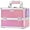 Pink, variant on Velore Makeup Train Case Large Cosmetics Box with Mirror Lockable 2 Trays Makeup Case Organizer, Mermaid Pink