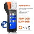 thumbnail image 3 of Terminal POS portátil Android 13/8.1 3G 4G con impresora térmica de 58 mm, escáner 1D 2D, lector NFC, RAM 3 GB, ROM 32 GB, dispositivo móvil, 3 of 5