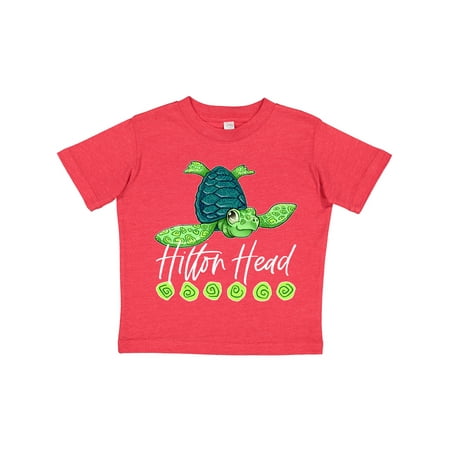 

Inktastic Hilton Head Cute Smiling Sea Turtle Gift Toddler Boy or Toddler Girl T-Shirt