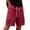 Red, variant on Mens Cargo Shorts Elastic Waist Drawstring Mesh Storage Pockets Comfortable Light Fabric Outdoor Hiking Fishes Street Daily Bermudas Shorts for Men
