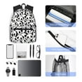 thumbnail image 4 of Disketp Cute Panda Face Mochila Ligera Clásica con Múltiples Bolsillos, Mochila Casual para Hombre y Mujer, Ideal para Escuela, Trabajo y Viajes, 4 of 6