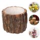 thumbnail image 5 of Maceta de madera natural, imitación de tronco de madera, maceta pequeña, 5 of 7