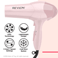 thumbnail image 6 of Revlon Essentials Frizz Control Ionic Hair Dryer, 1875 Watts, Light Pink, 6 of 7