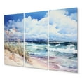 thumbnail image 2 of Designart "Beach Grass horizon I" Nautical & Beach Metal Art Print Set, 2 of 5