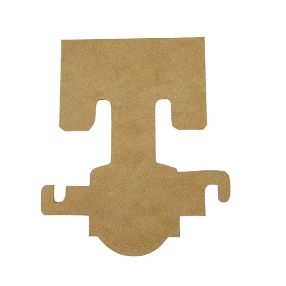 8" Wooden Letter T Unfinished, Train Font, Craft Cutout 1-8" Thick