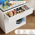thumbnail image 6 of ANPOO Fluted 20-30 Gallon Fish Tank Stand with Power Outlet, 31.5" Aquarium Stand with Drawers and Storage Door, Heavy Duty Tank Stand for 2 Fish Tank & Reptile Terrarium, 1000lbs Capacity, White, 6 of 9
