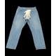thumbnail image 4 of Pantalones vaqueros con estampado de palmeras estilo hip hop de Tru Blu Denim, vaqueros de cintura alta con lavado gótico, pantalones holgados de estilo urbano vintage Y2k, de pierna ancha y recta, 4 of 5