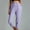 Purple womens pants, variant on up to 60% off Gifts Usmixi Cropped Pants for Women Casual Elastic Waist Solid Loose Straight 3/4 Trousers Breathable Comfy Cotton Linen Capris Pants with Pocket Gray l