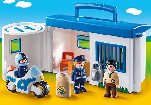 perderse Paraíso Legibilidad Playmobil Take Along Estación De Policía Police Station Bloques y Figuras  para Armar montenegroexpeditions.com
